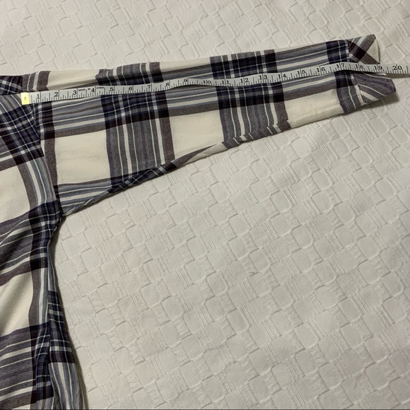 Bella Dahl Plaid Tie Front Blouse - Picture 8 of 10